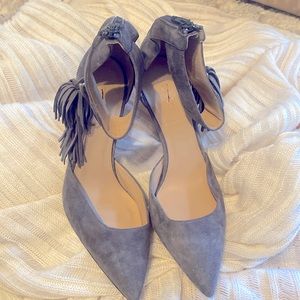 J. Crew Suede Ankle Heels